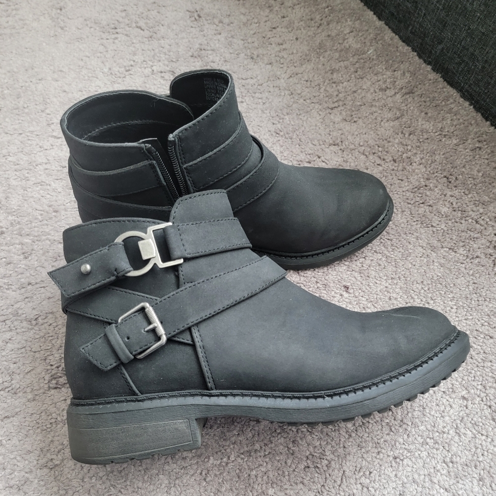 Womens Black Ankle Booties